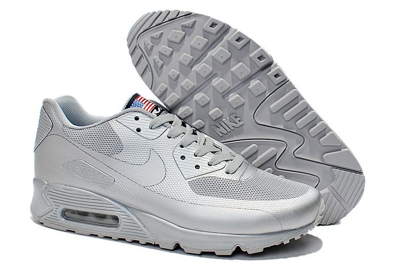 2015 Nuevos hombres zapatos Nike Air Max 90 Hyperfuse Hyp Running Americian Bandera