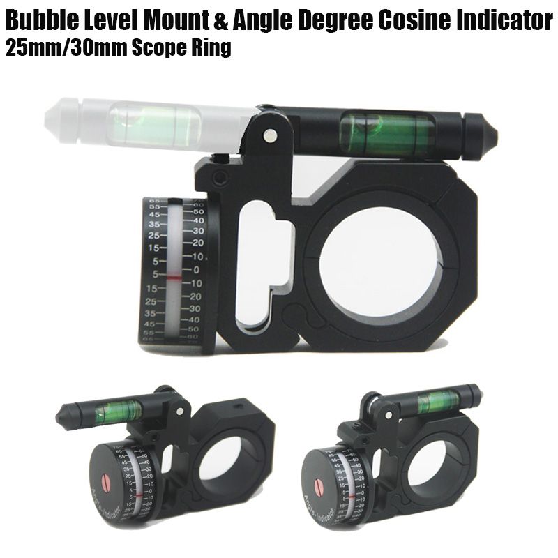 Scope Mount Angle Degree Indicator 1" to 30mm Ring with Bubble Level for rifle 
