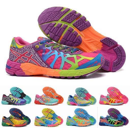 colorful asics sneakers