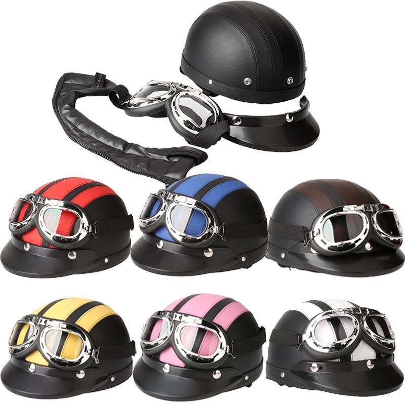 Download Men Women Motorcycle Helmet Open Face Bike Bicycle Helmet ...