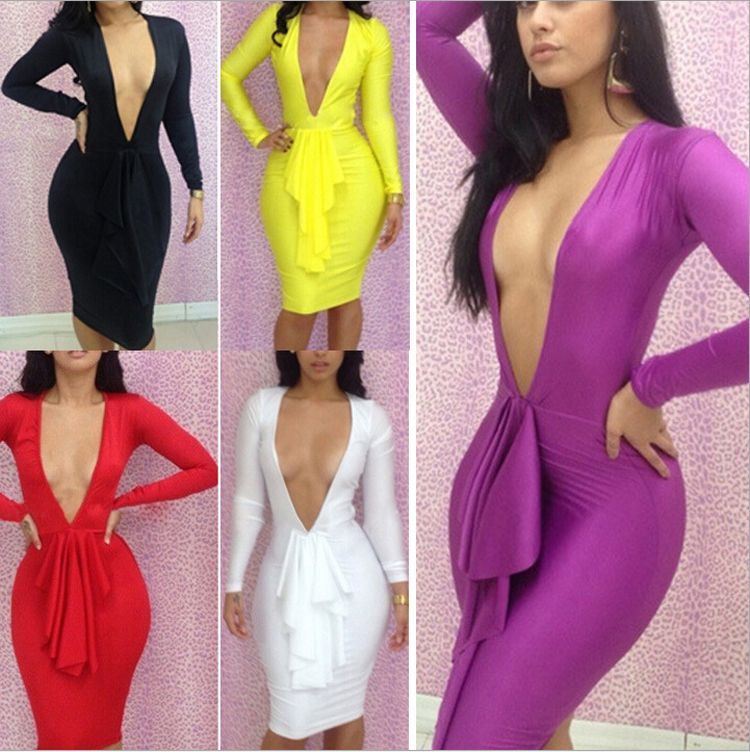 sexy open front dress