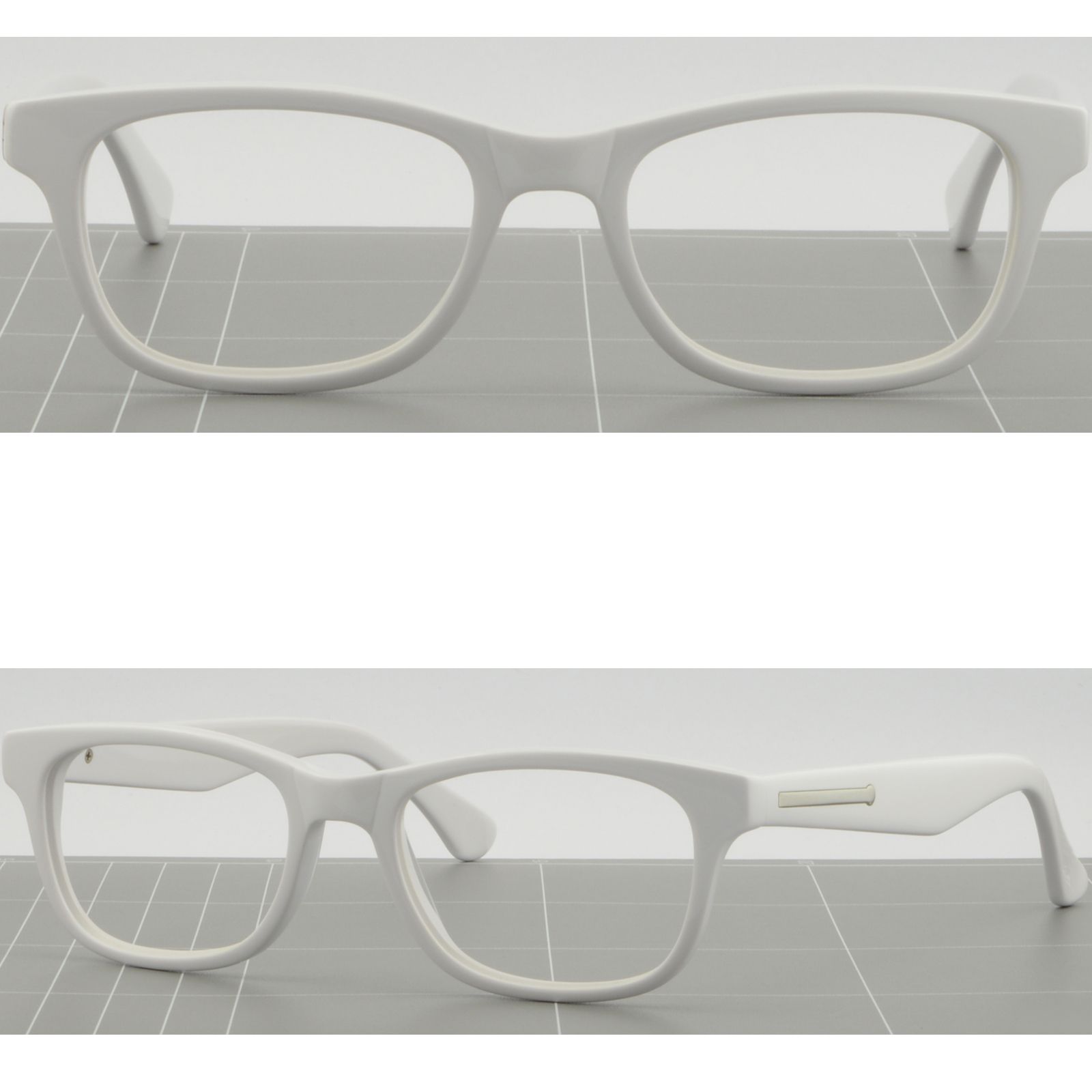 white prescription glasses