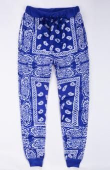 Blue bandana sweatpants Clearance