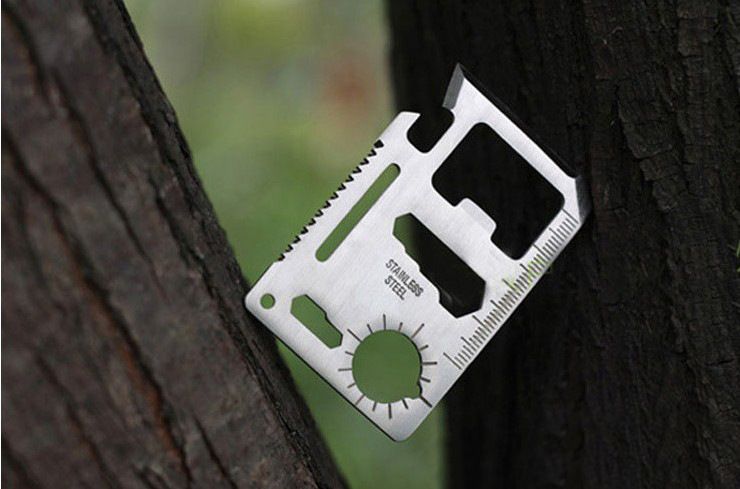 Multi Couteau Carte Crédit Pocket Survie Multifonction Militaire Camping Chasse