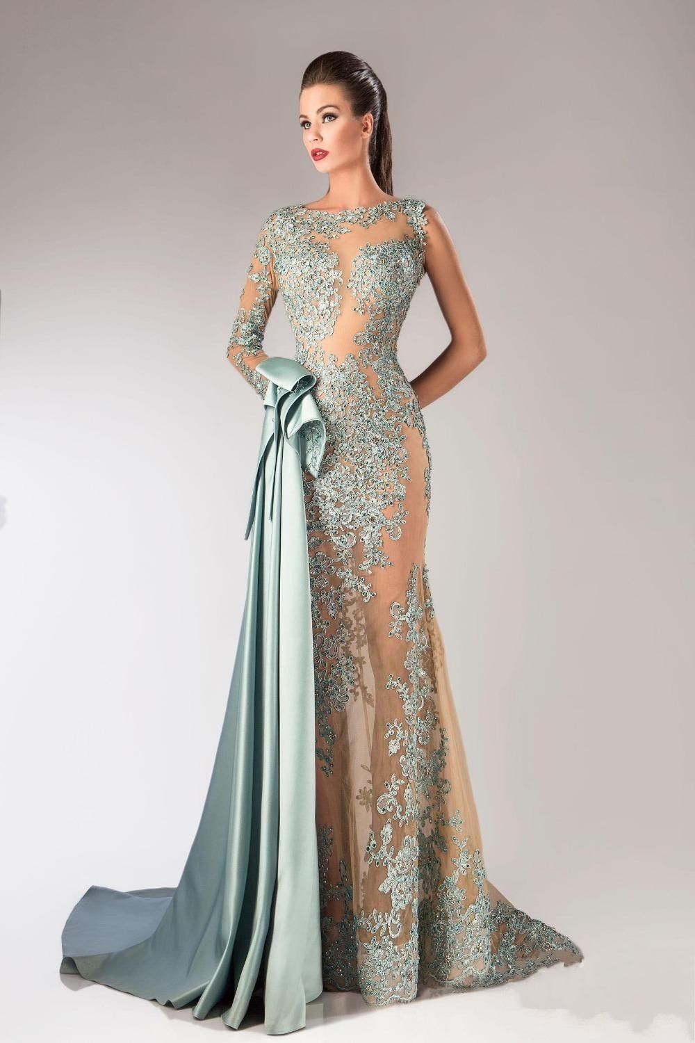 trumpet style evening gowns