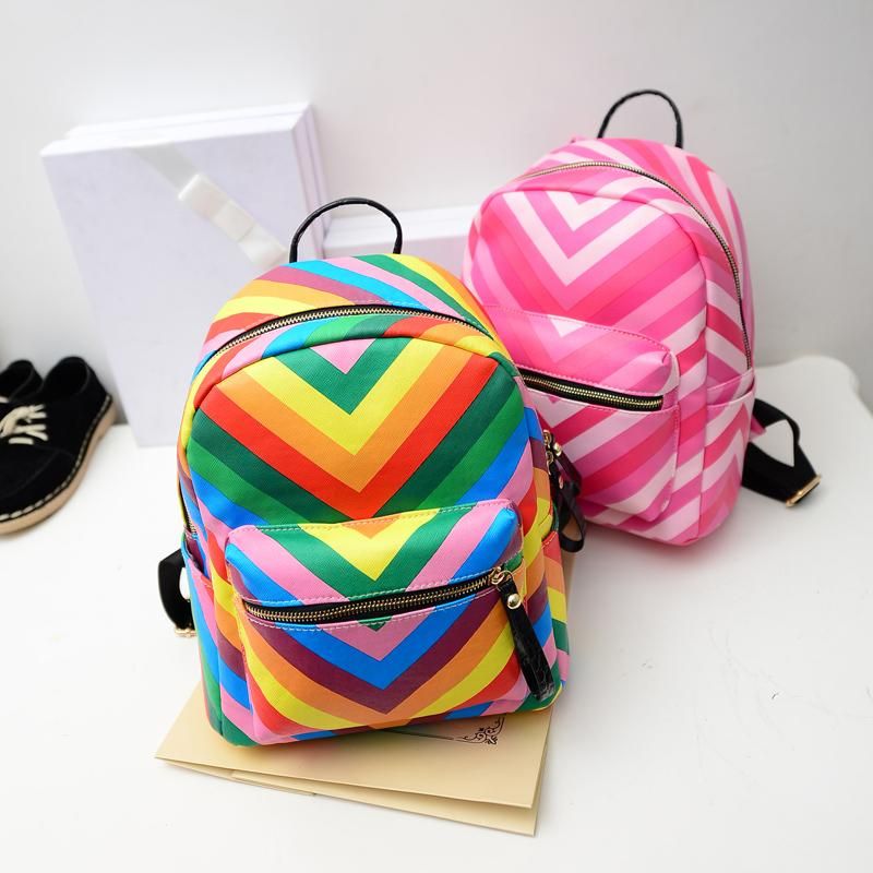 rainbow color bag