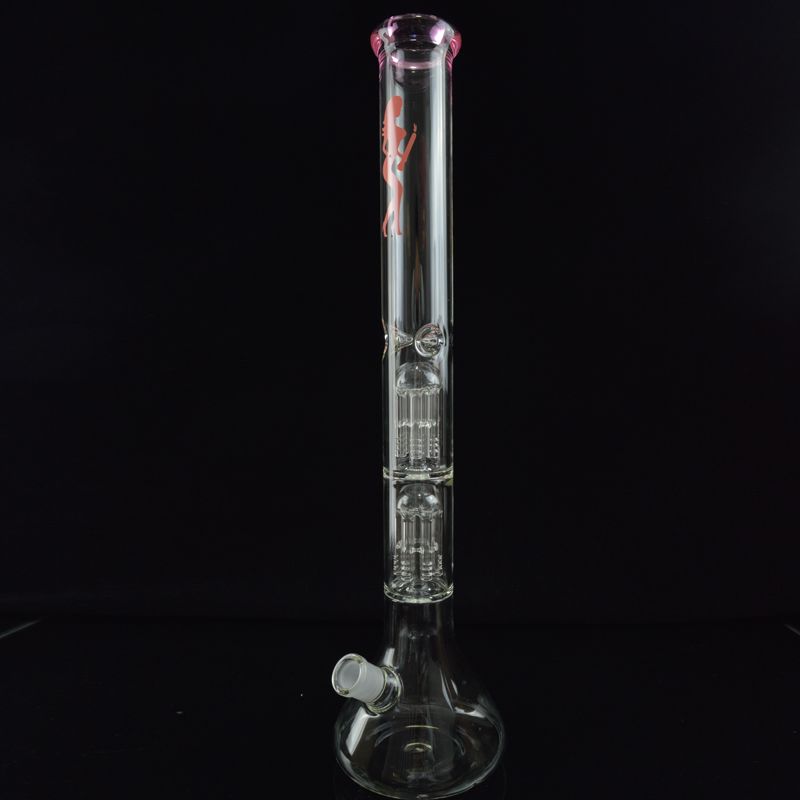 Wholesale Material Big Glass Beaker Bong 21 Inch Double Layer 6 Tree Perc  Large Glass Water Pipe Ice Catcher Pink Recycler Oil Rigs Bubbler Hookahs  At $135.22 | DHgate.Com