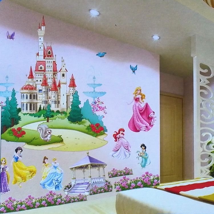 Home & Garden Disney Castle 3D Window Removable Wall Sticker Decal DIY
