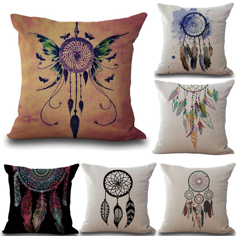 45x45cm Dream Catcher Beach Holiday Pillow Case Cushion Cover