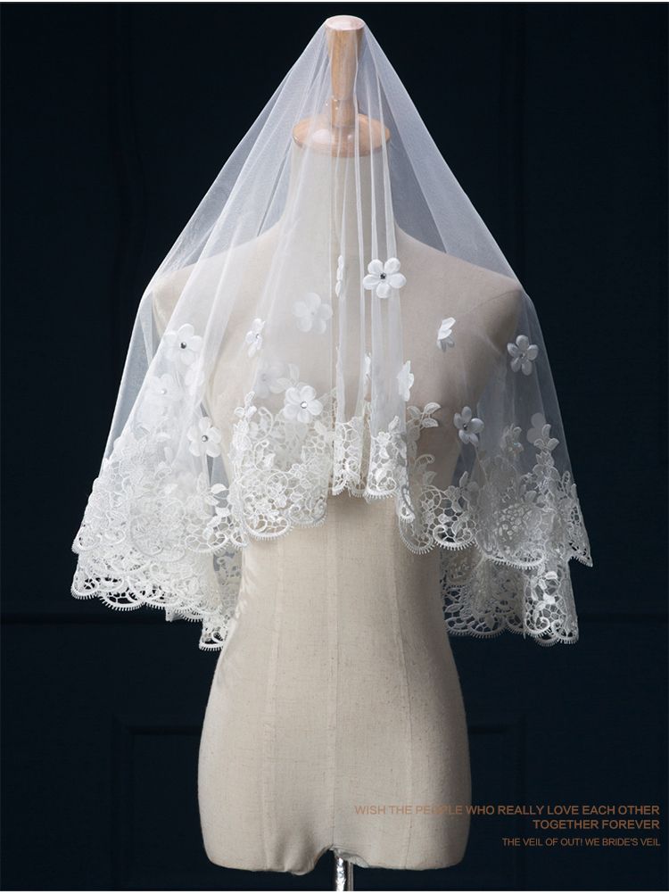 Hot Sale Ivory White Wedding Veils 2021 Bridal Veils Best Long Bridal