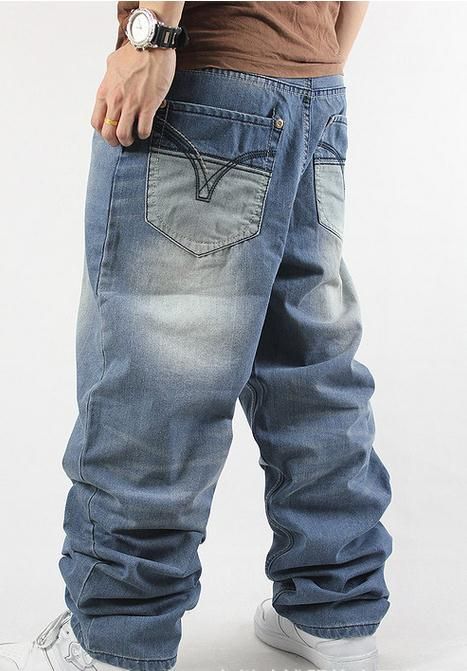 Acquistare Nuovo 2015 Moda Uomo Jeans Larghi Hiphop Jeans Skateboard  Pantaloni Larghi Pantaloni Denim Pantaloni Hip Hop Uomo Jeans 4 Stagioni  Grande Taglia 30 44 Economico | Consegna Veloce E Qualità | DHgate Italy