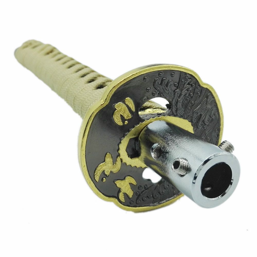 265mm Black+Red JDM Samurai Sword Shift Knob Shifter Katana Metal