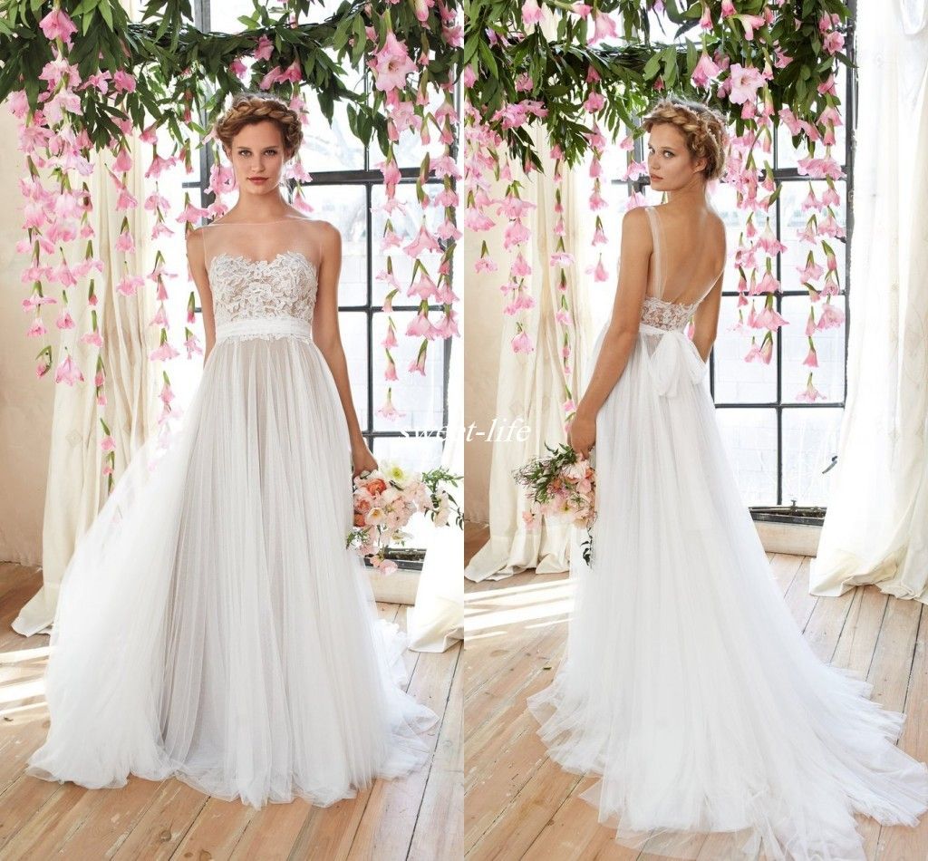 lace bodice tulle skirt wedding dress