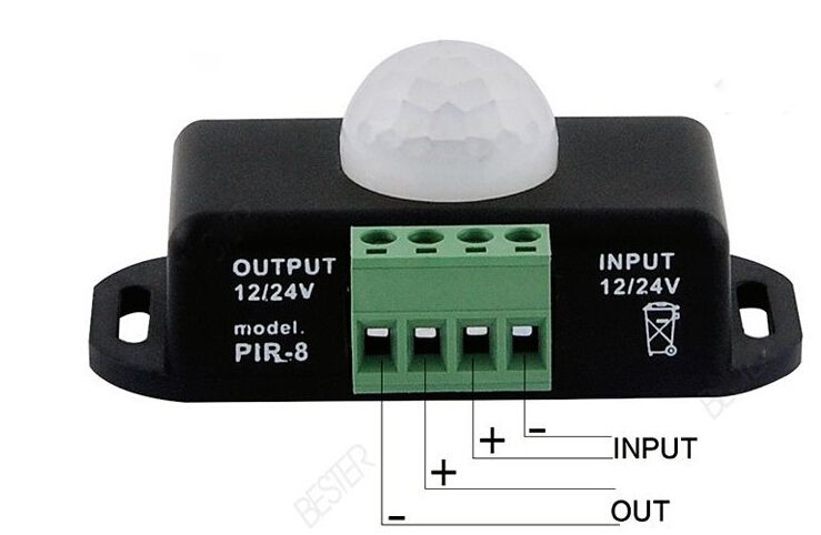 DC 12V-24V 6A LED Bewegungsmelder PIR Sensor Bewegungssensor Motion Bewegung