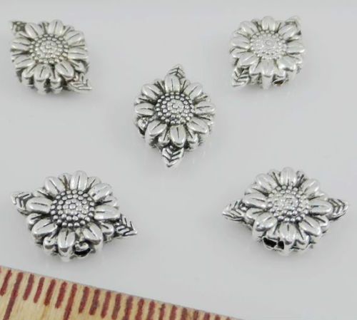 Free Ship 100Pcs Tibetan Silver Flower Spacer Beads For Jewelry Making 7x3mm 