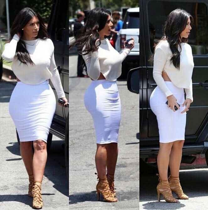 white shirt and skirt set