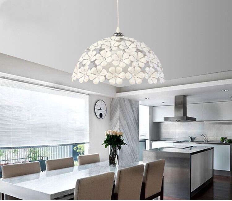 Simple Modern Restaurant Bar Chandelier Office Clothing Cafe Simple Modern Restaurant Bar Chandelier Office Clothing Cafe Hot Pot Single Head Semicircle Aluminum Chandelie