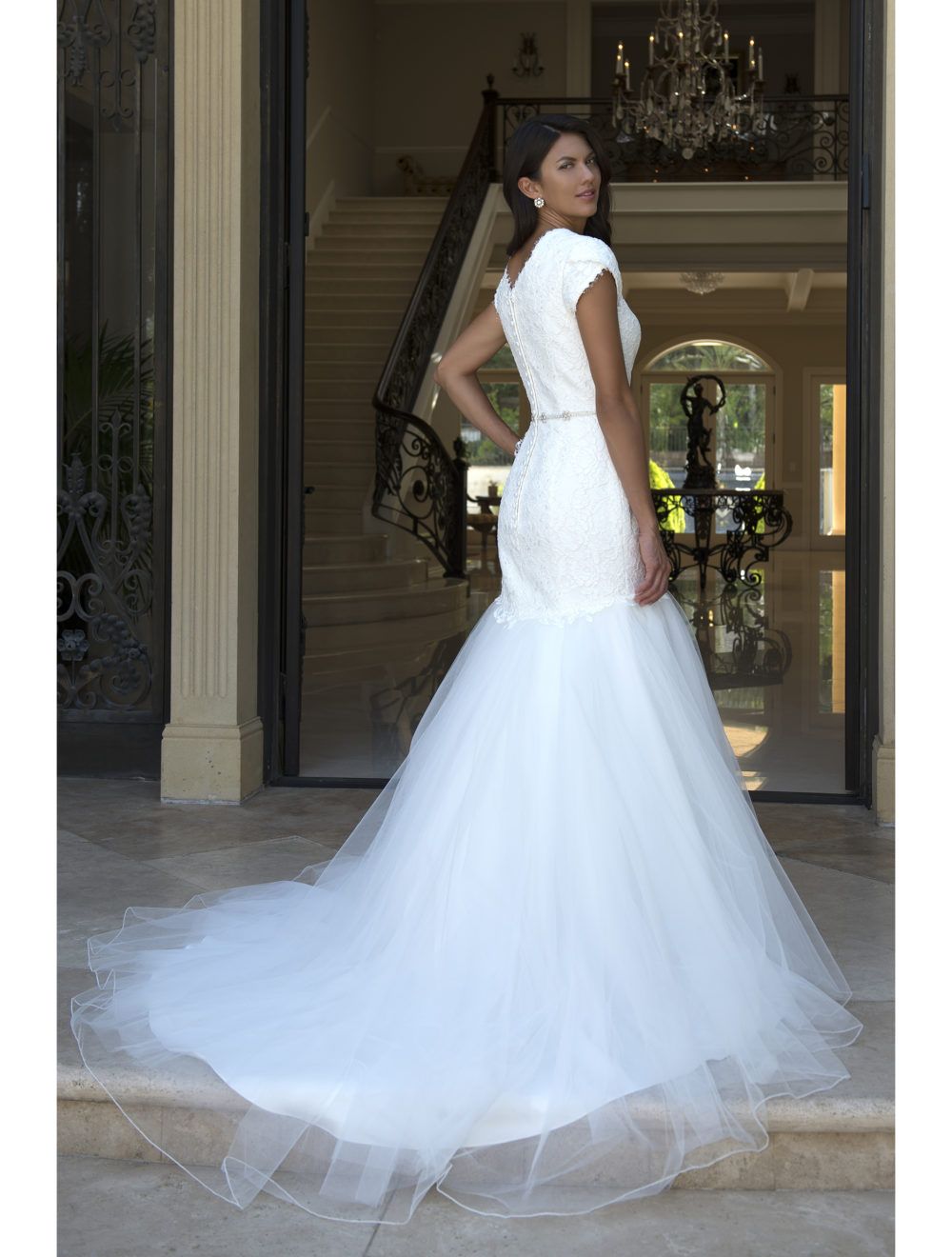 tulip style wedding dress