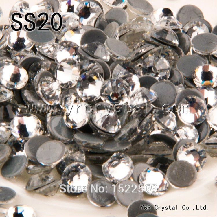 Rhinestones Online, Wholesale 2058HF Flatback Strass Glue Base SS20 Hotfix Rhinestones Clear Fix Rhinestone Strass For Clothes Shoes With As Cheap As $19.03 Piece |