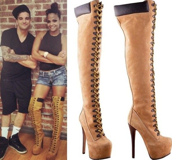 high knee winter boots