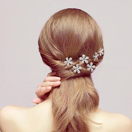 White Red Fashion U Style Hair Pins Bridal Wedding Hair
