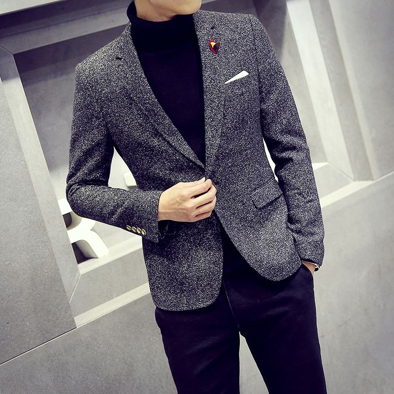 grey casual blazer