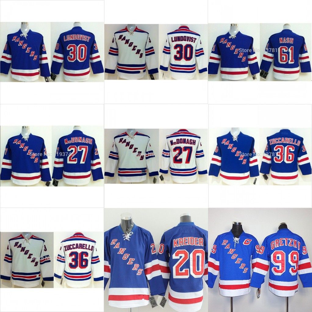 rick nash rangers youth jersey