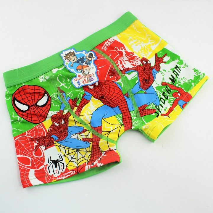 2021 Baby Child Cotton Underwear Kid S Cartoon Spider Man Panties