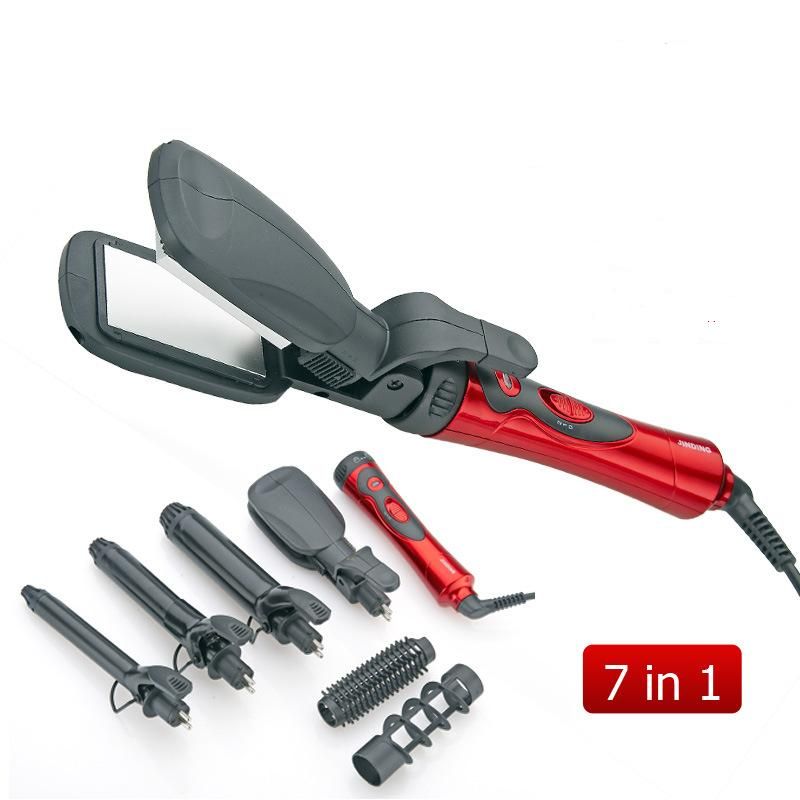 New Arrive 7 IN 1 Pear Hair Roller Electric Large Curler With Hair Straightener Set Multifunctional Curling Iron Free Shipping New Arrive 7 IN 1 Pear Hair Roller Electric Large Curler With Hair Straightener Set Multifunctional Curling Iron Free Shipping