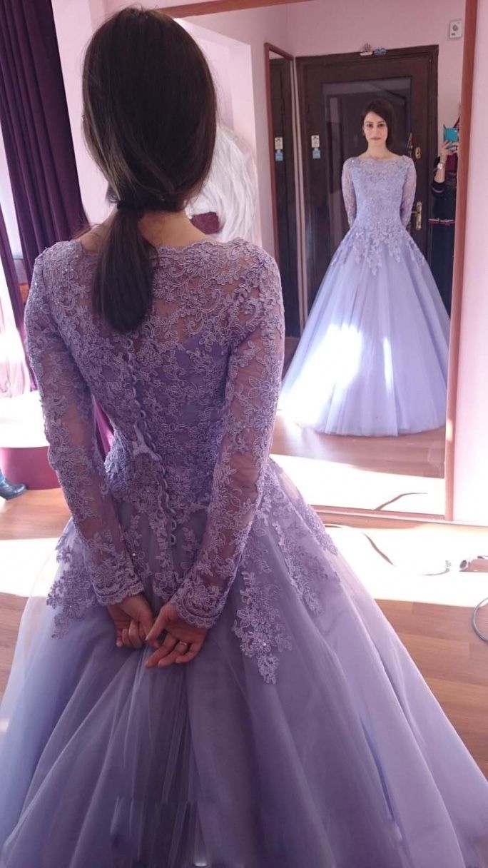 Vintage ful Lace Long Sleeve Wedding 