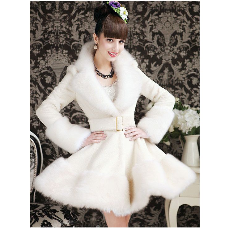 winter white dress coat