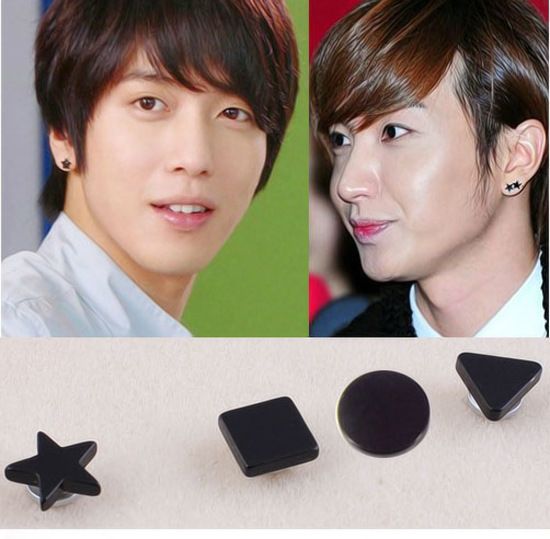 2021 Korean Super Pentagram Earrings Earrings Without Pierced Ears Mens Earring
