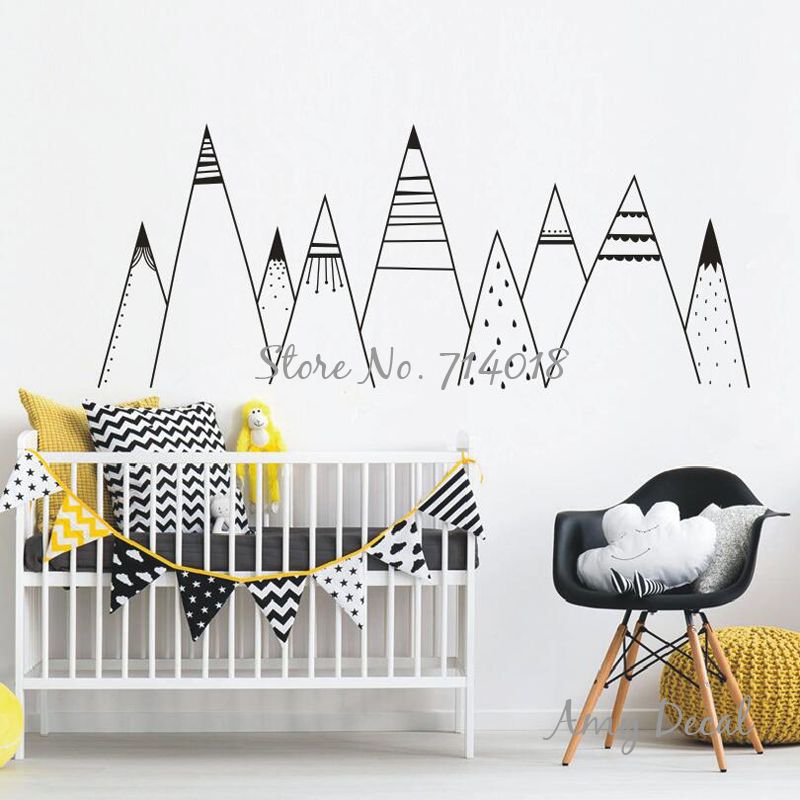 mountain decal nursery