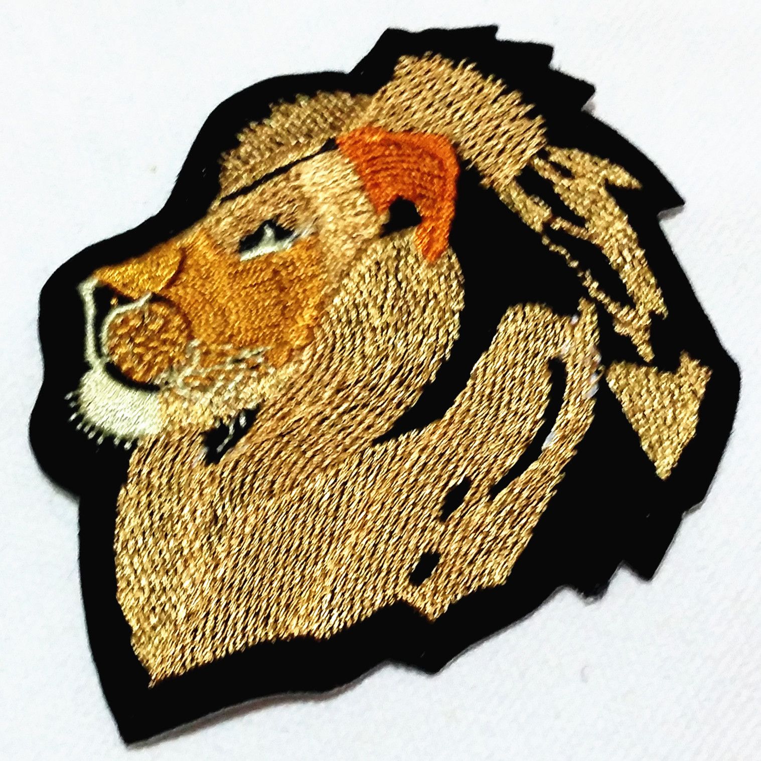 LION Embroidered Animal Patch 9/"