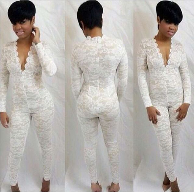 all white lace romper