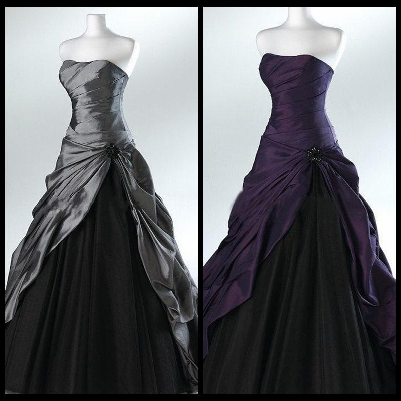 grey and black gown