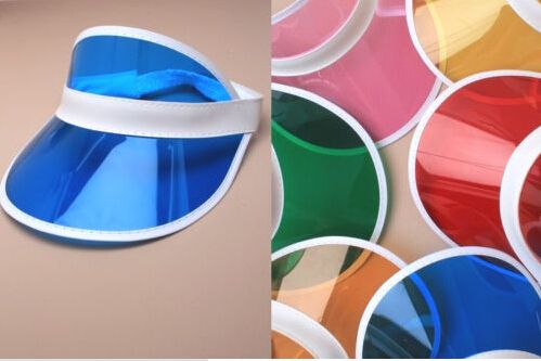 plastic visor caps