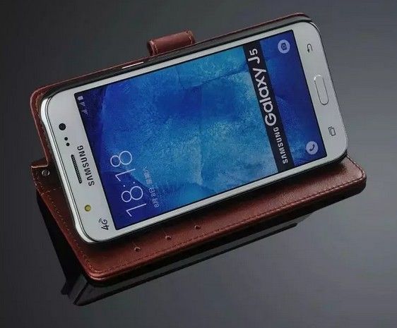 Arrivée cool pour Samsung J5 affaire portefeuille portefeuille ultra-mince mignon mince étui en cuir coloré Flip pour Samsung Galaxy J5 J500 J500F