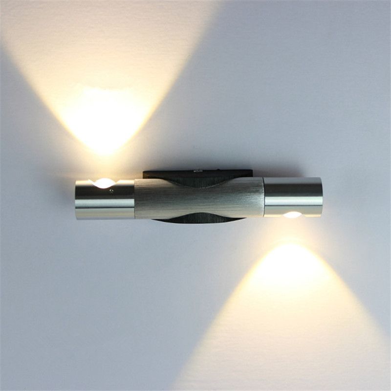 2020 Aluminum Alloy Movable Wall Light 2W/6W 2leds 85 265V LED Wall