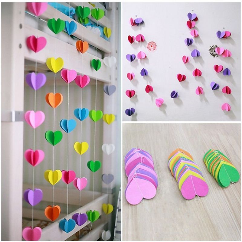 paper garland wedding decoration