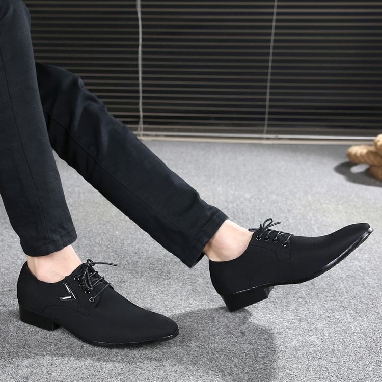 Compre Novos Homens De Negócios Sapatos De Moda Homem Europeu Moda Camurça  Sapatos De Couro Social Sapato Masculino Lace Up Oxford Flats Sapato Barato  | Entrega Rápida E Qualidade | Pt.Dhgate