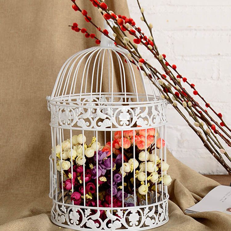 2020 Wholesale Classic White Decorative Bird Cage For Wedding