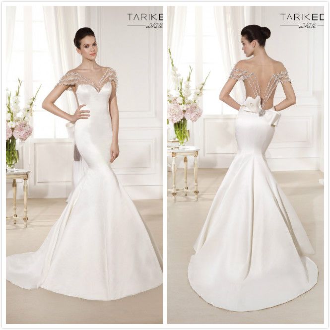 mermaid wedding dress with swarovski crystals