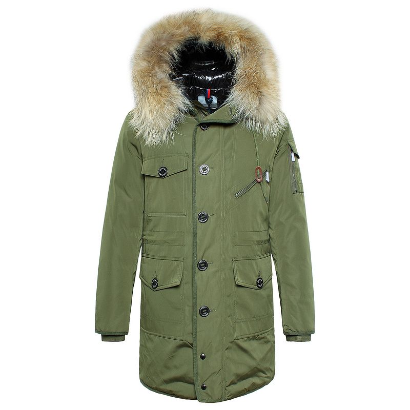 Mens Green Parka With Fur Hood Mens Green Parka With Fur Hood