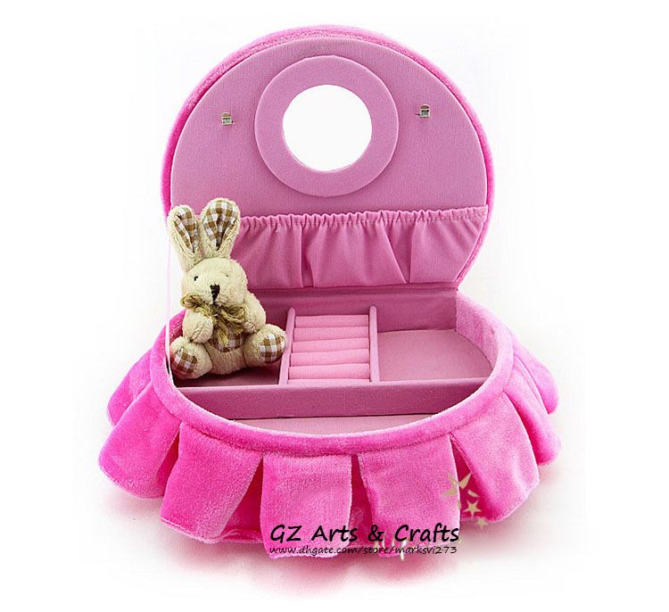 Discount Velvet Sofa Jewelry Box Jewelry Display Stand Pink Jewellery