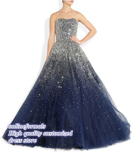 night sky prom dress