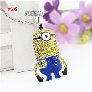 Despreciable Me Colgantes Cute Minions Collar De La Cadena De La Bola De Plata Rhinestone Colgante Collar Joyería De Moda De 1,43 € | DHgate Despreciable Me Colgantes Cute Minions Collar De La Cadena De La Bola De Plata Rhinestone Colgante Collar Joyería De Moda De 1,43 € | DHgate
