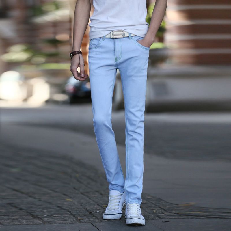 light blue jeans pant