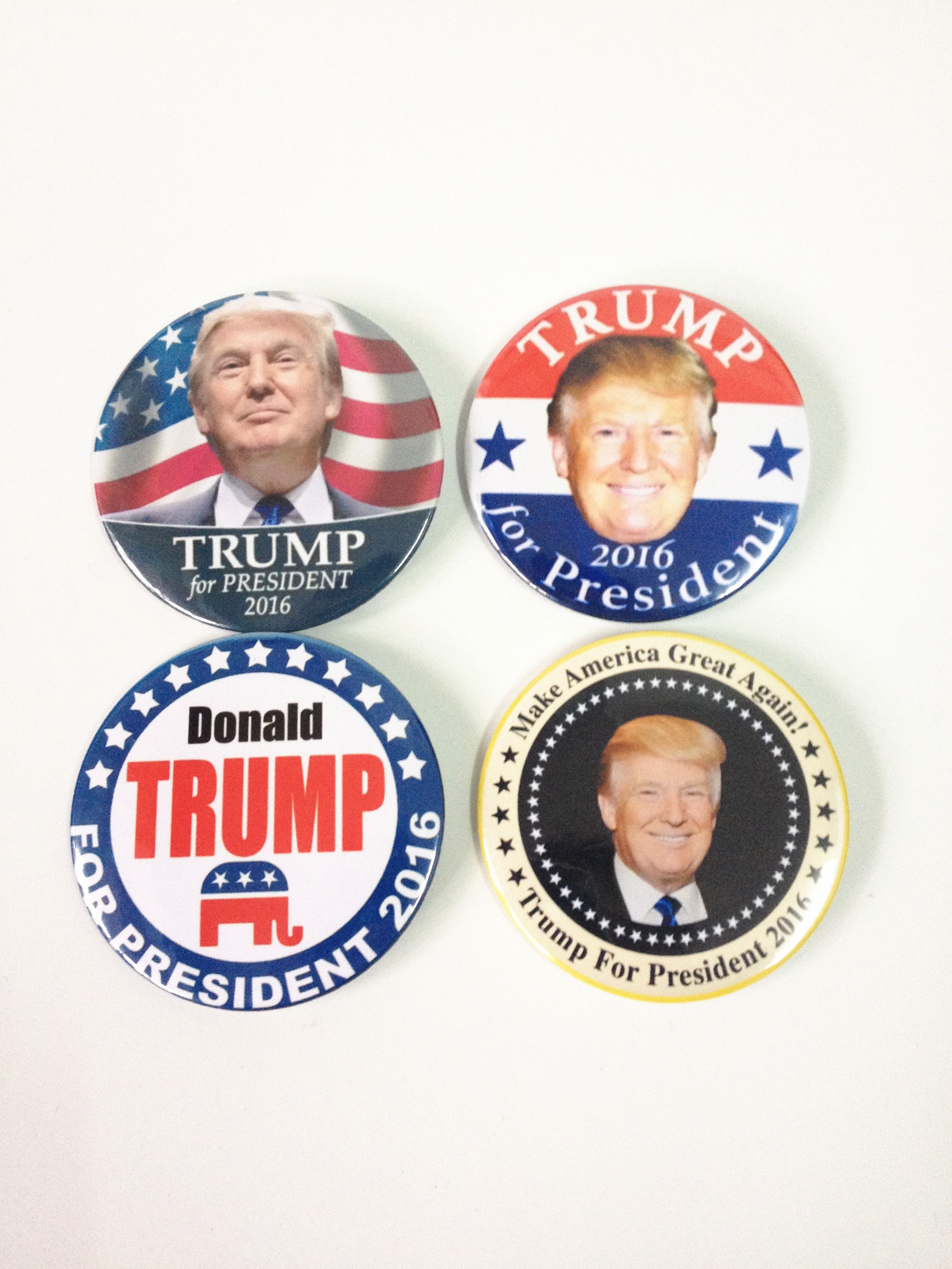 10 Pcs Set of 2.25/" Anti Trump No Trump Pinback Button Badge Brooch