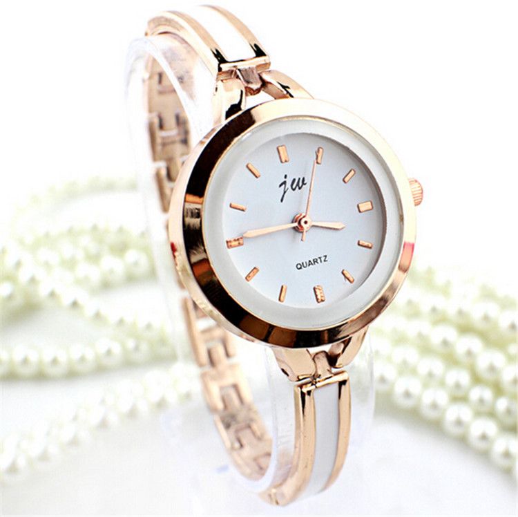 2015 Newest Luxury Womens Rhinestone Bracelet Wristwatch Ladies Gold